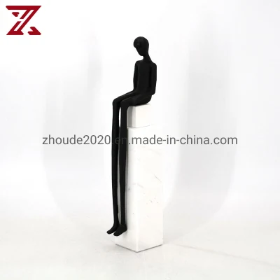 Opere d'arte astratte su misura, sculture, decorazioni domestiche moderne e minimaliste, statue di figure